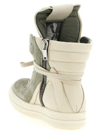 Sage Green Calfskin Geobasket Sneakers