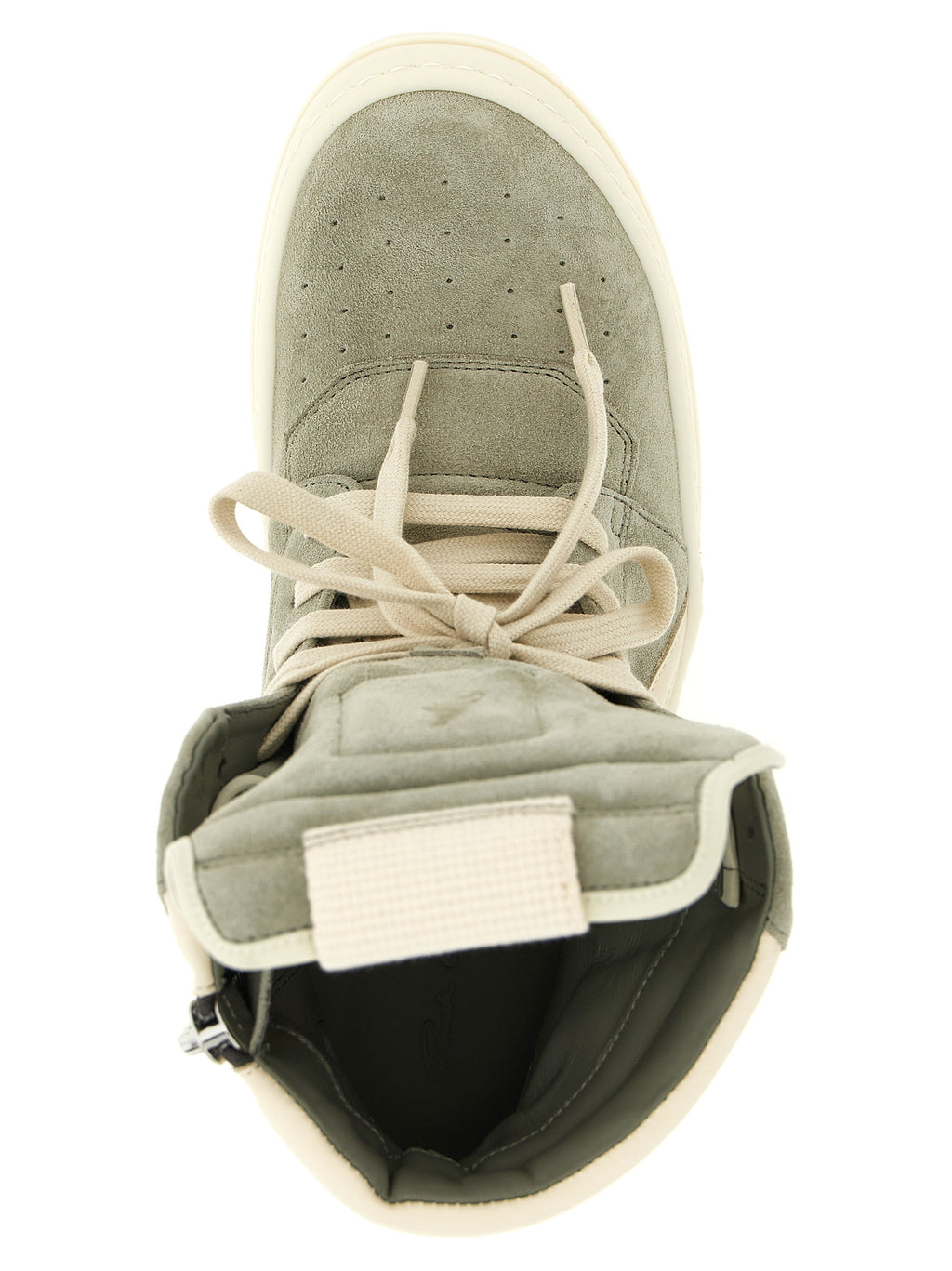 Sage Green Calfskin Geobasket Sneakers