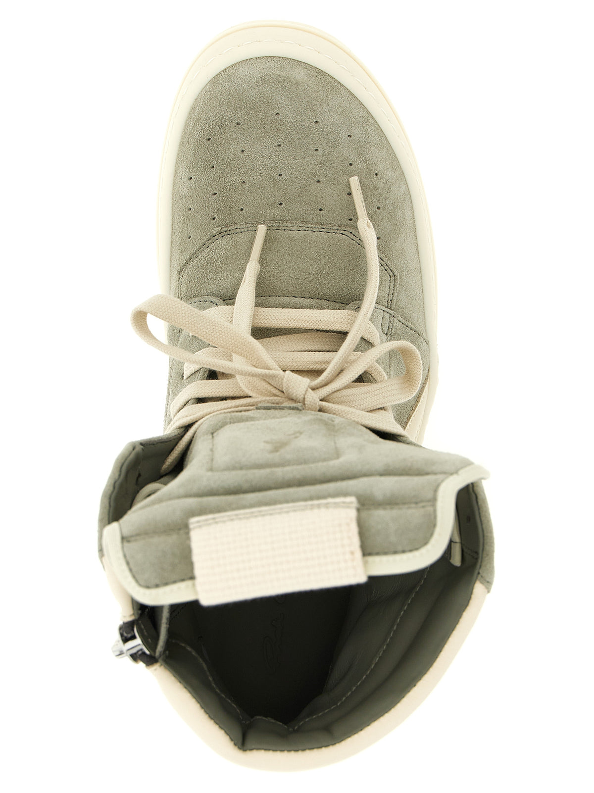 Sage Green Calfskin Geobasket Sneakers