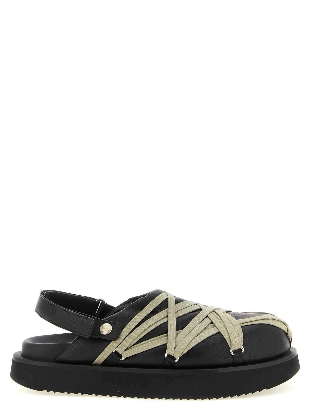 Ram Leather Padded Megalace Platform Sabot