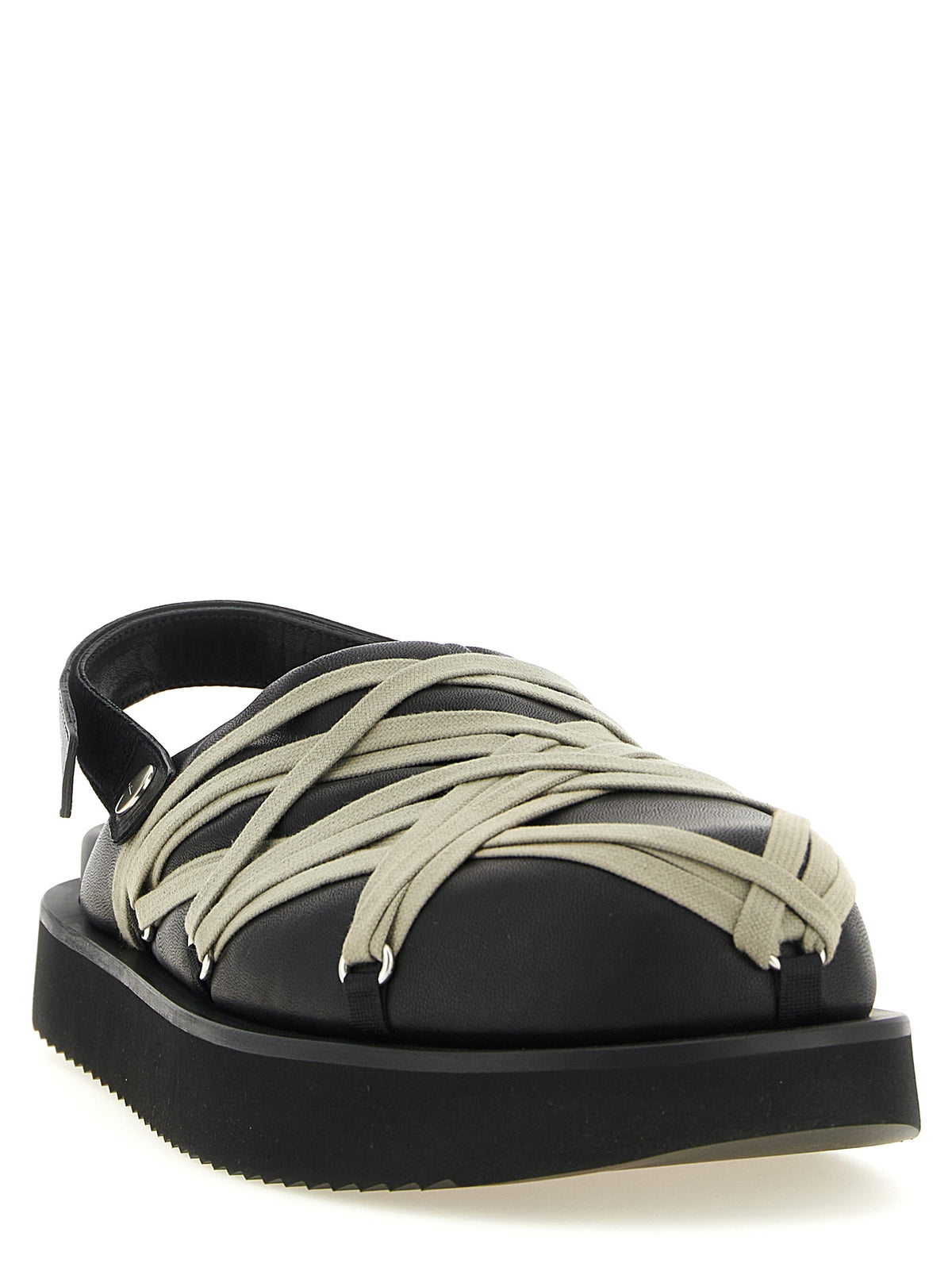Ram Leather Padded Megalace Platform Sabot