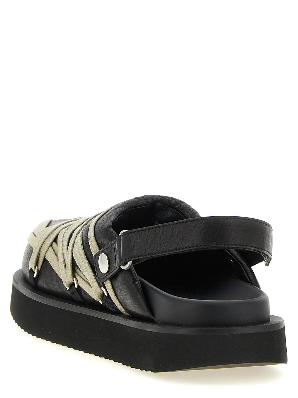 Ram Leather Padded Megalace Platform Sabot