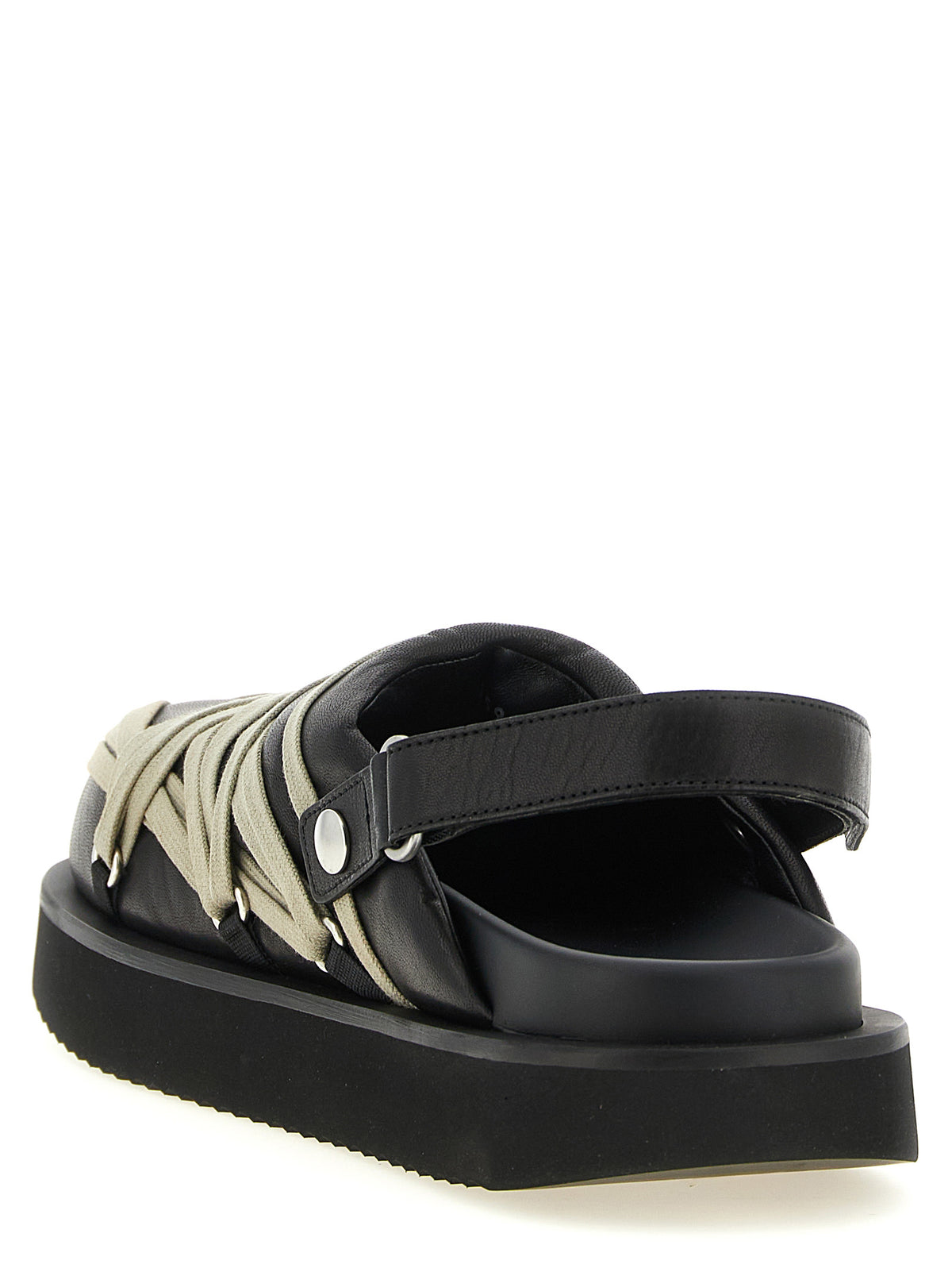 Ram Leather Padded Megalace Platform Sabot