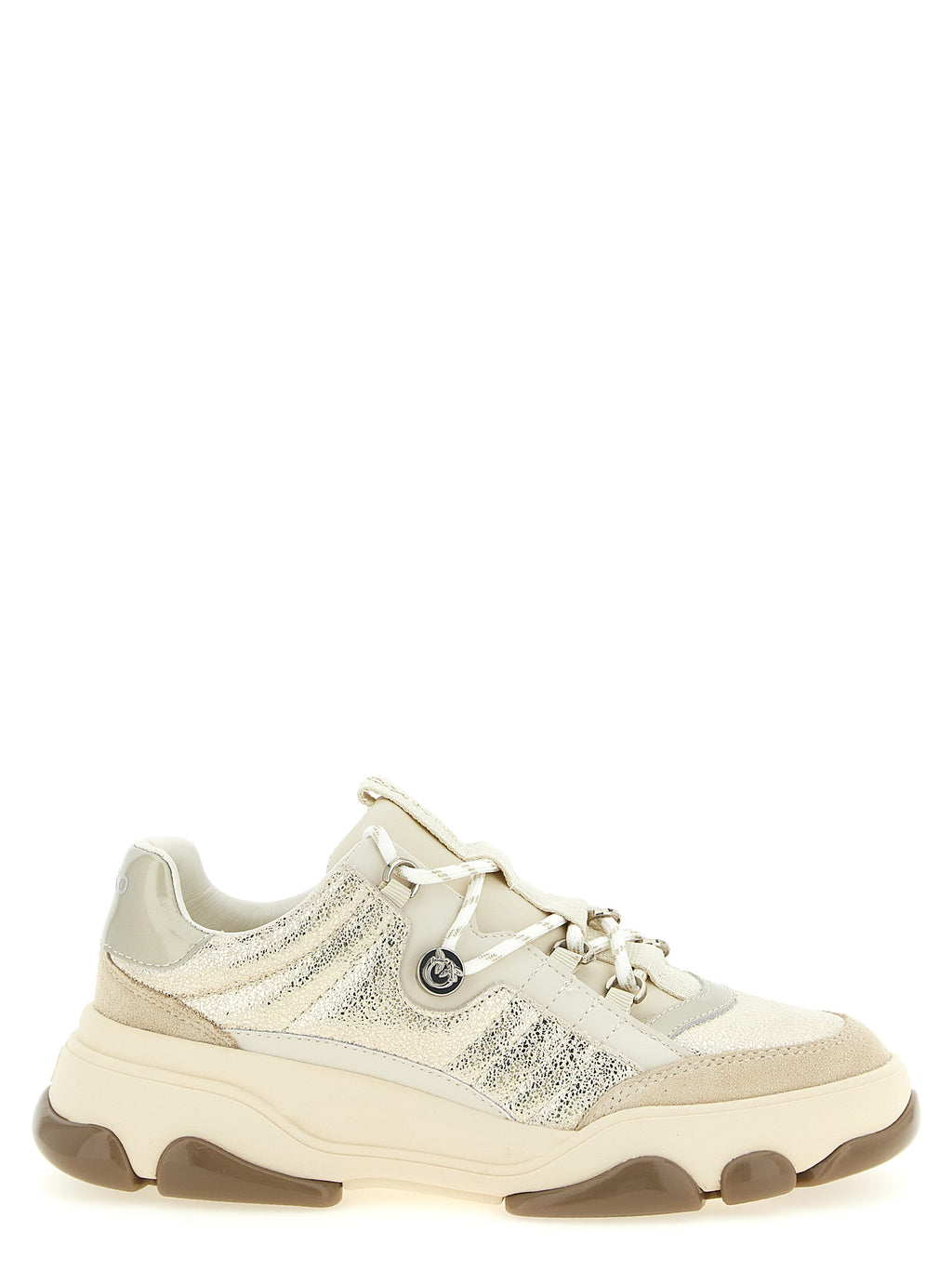 Athena 01 Chunky Suede & Laminated Leather Sneakers