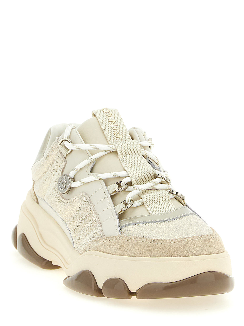 Athena 01 Chunky Suede & Laminated Leather Sneakers