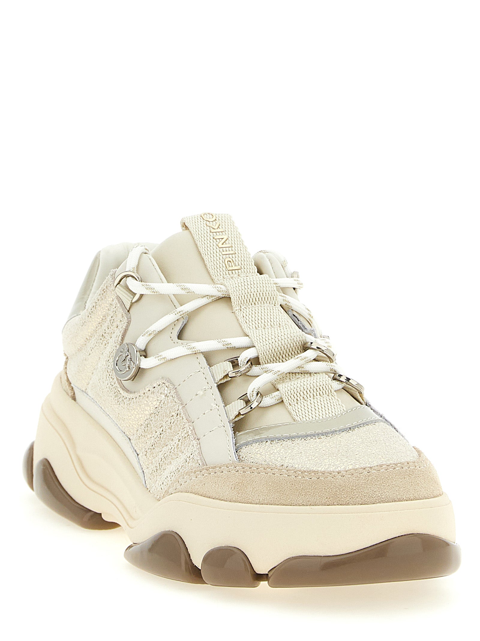 Athena 01 Chunky Suede & Laminated Leather Sneakers