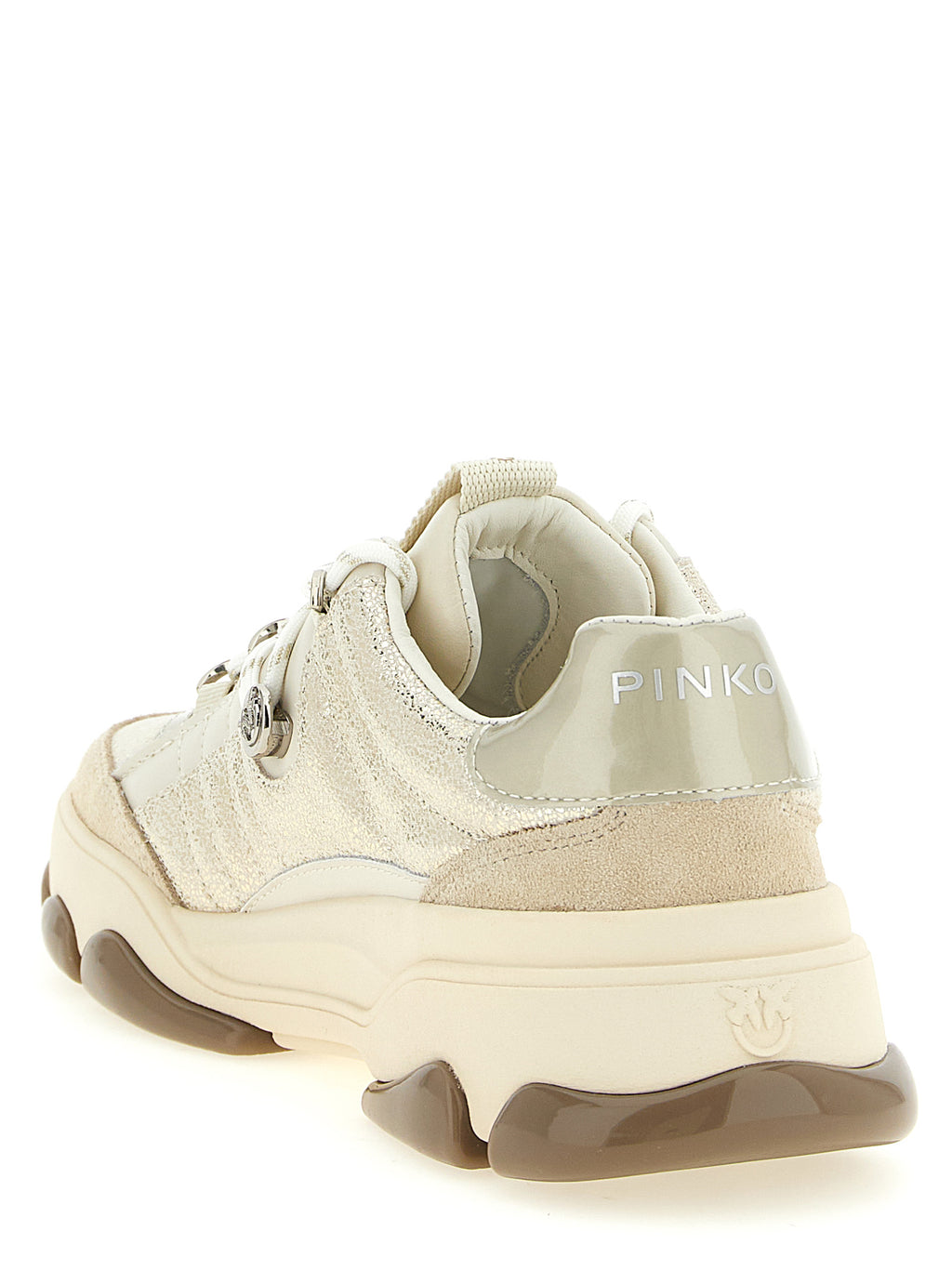 Athena 01 Chunky Suede & Laminated Leather Sneakers