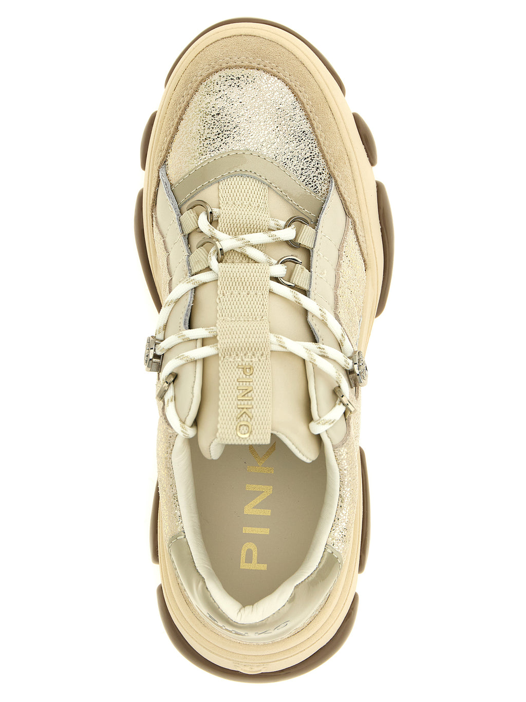 Athena 01 Chunky Suede & Laminated Leather Sneakers
