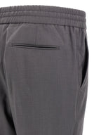 Asolo Gray Wool Straight-Leg Trousers
