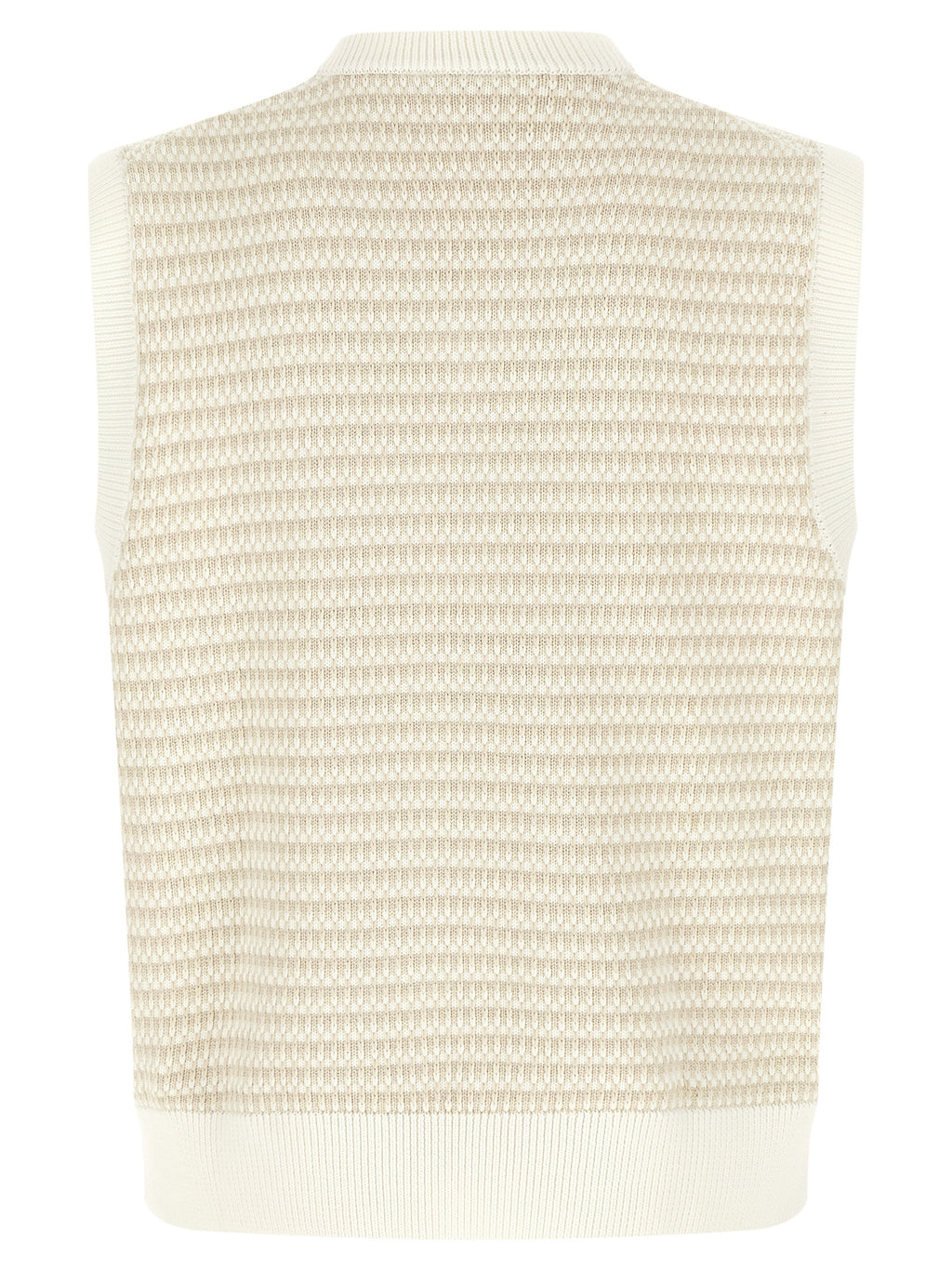 Cotton Honeycomb Jacquard Vest