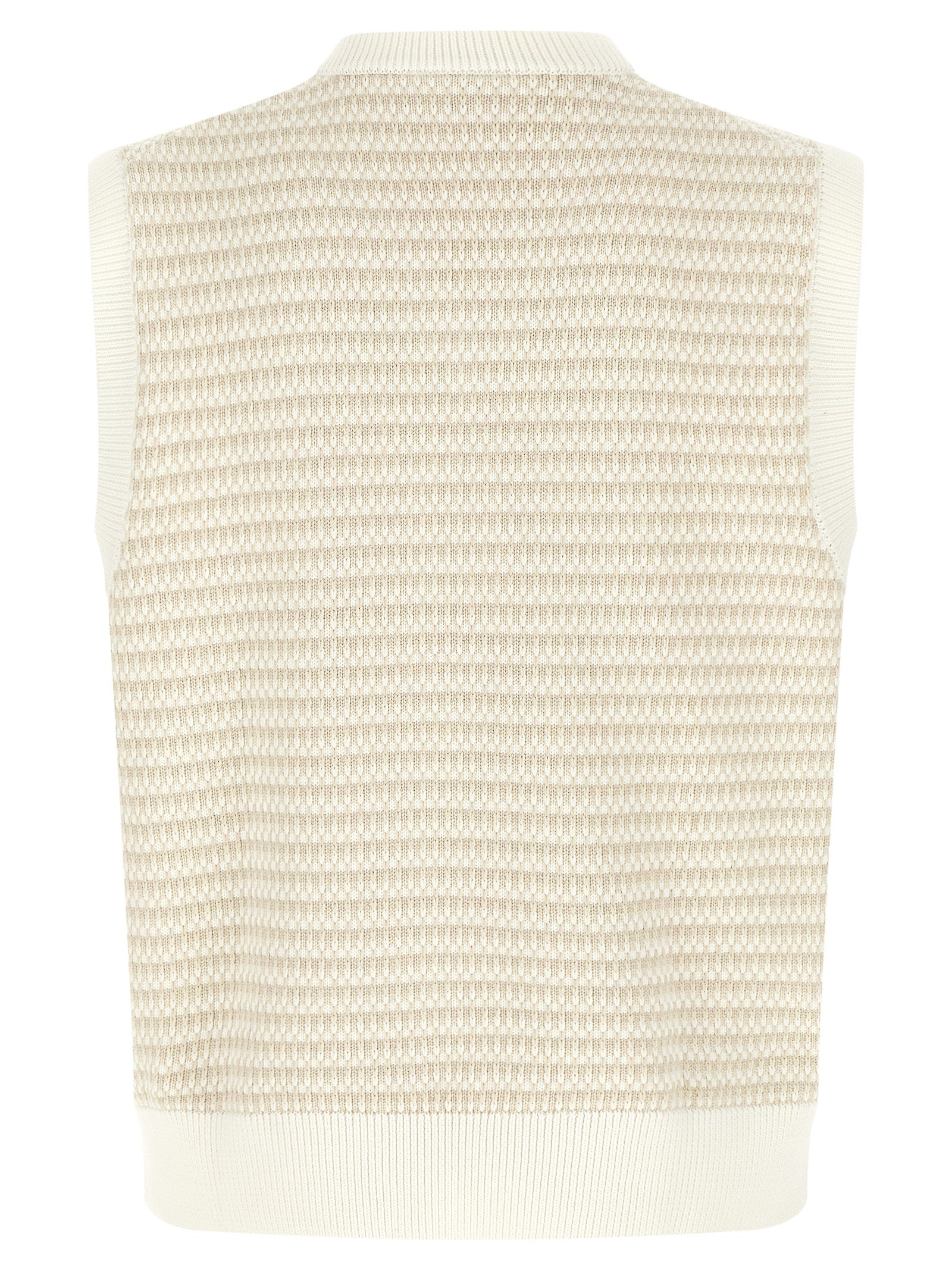 Cotton Honeycomb Jacquard Vest