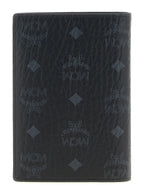 Black Polyurethane Canvas Ottomar Passport Holder