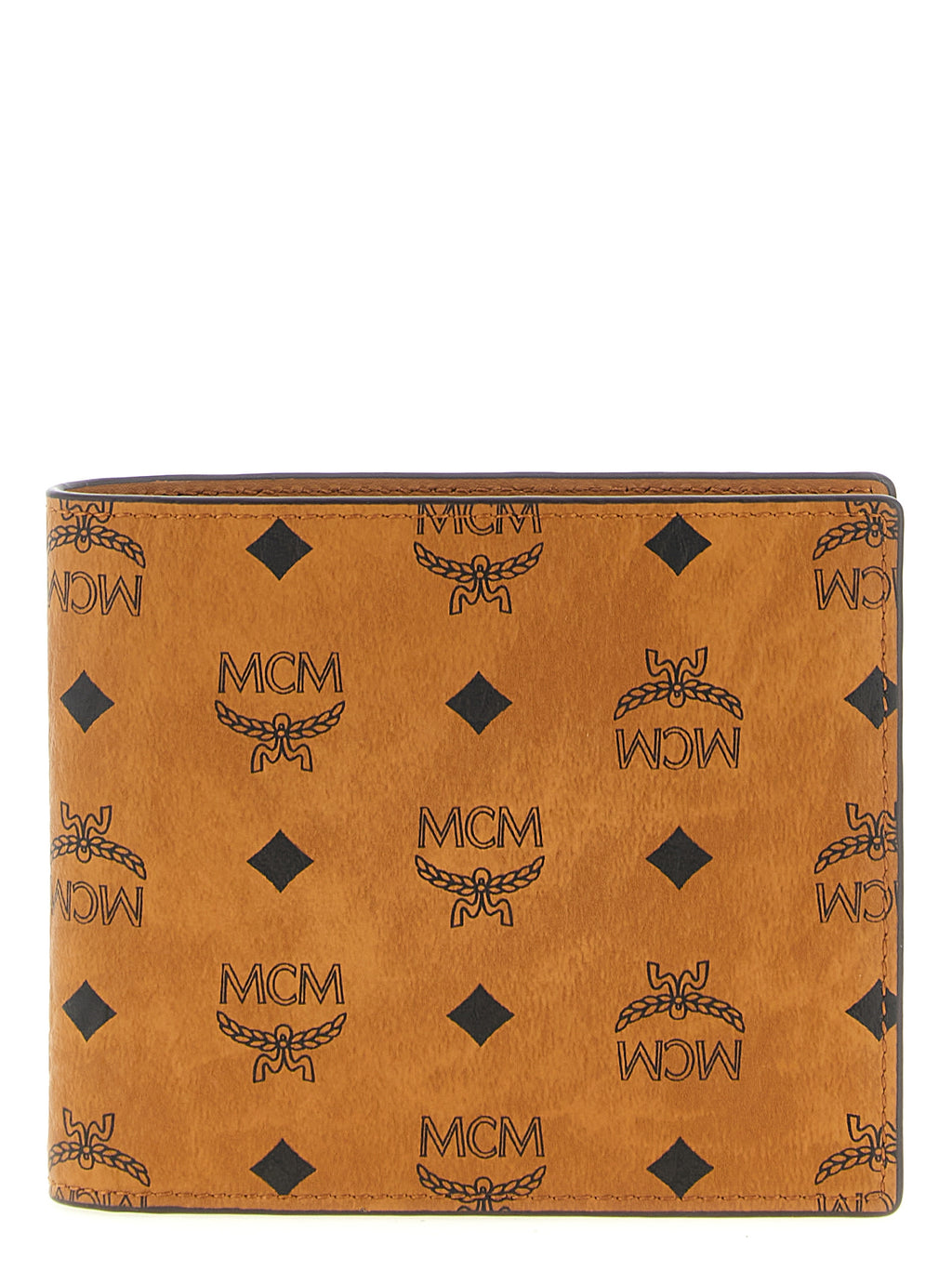 Visetos Monogram Bifold Wallet in Cognac Coated Canvas