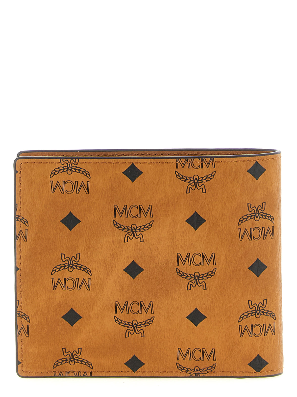Visetos Monogram Bifold Wallet in Cognac Coated Canvas