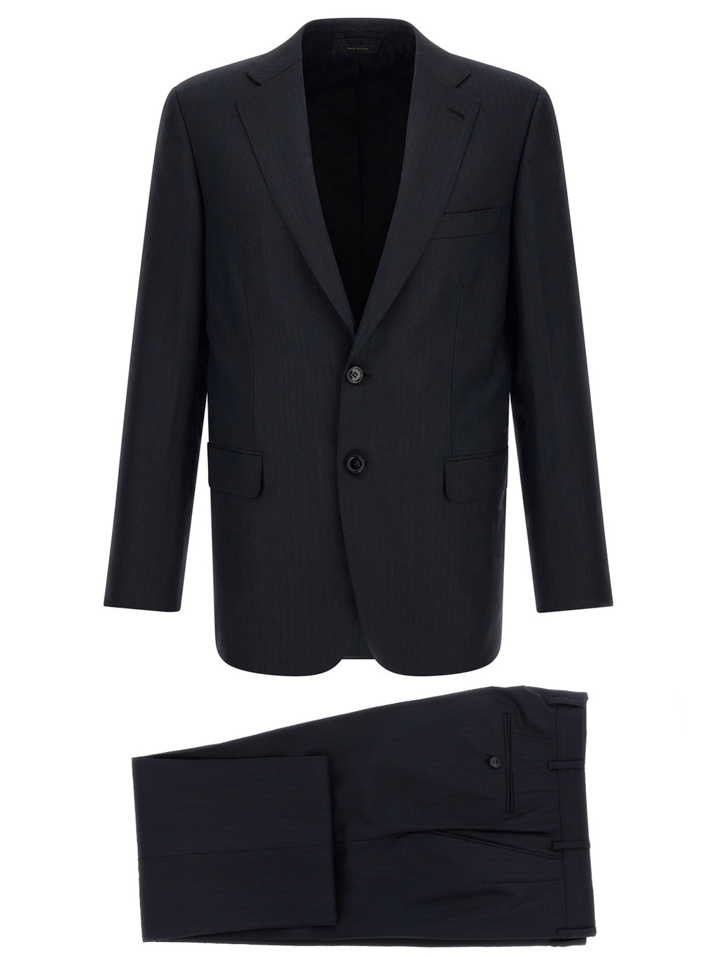 Midnight Blue Wool Brunico Suit
