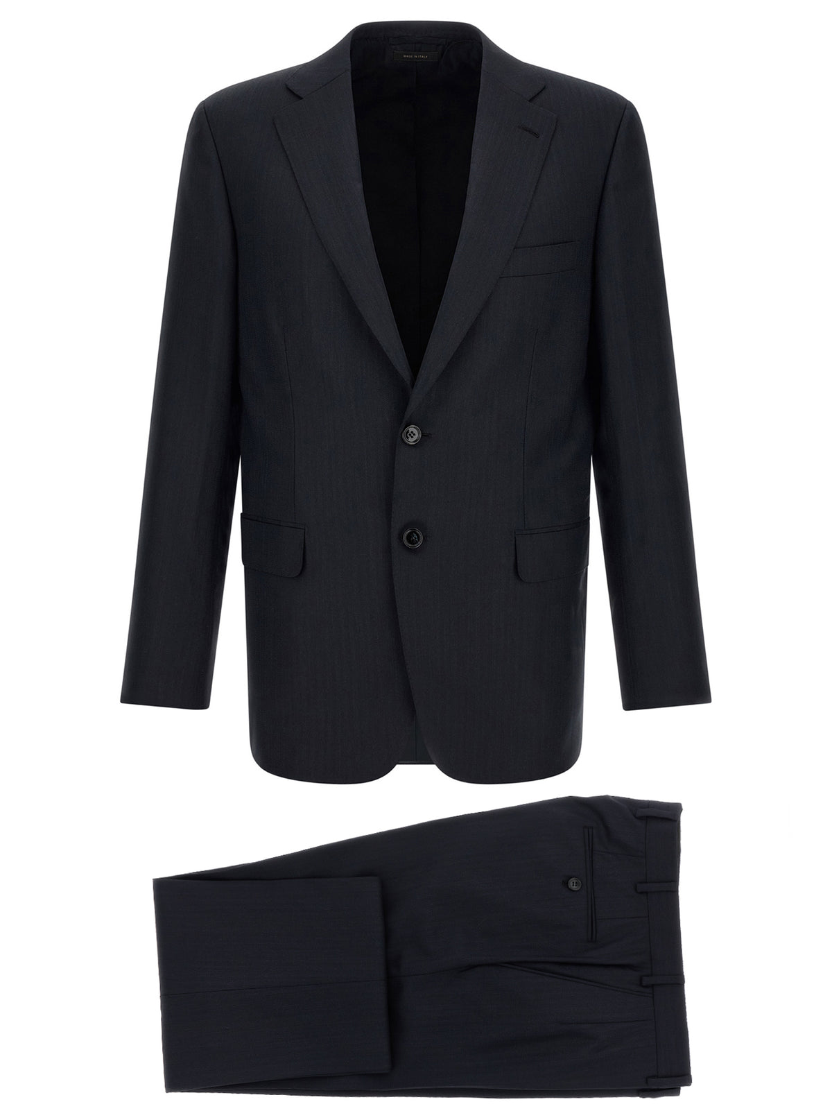 Midnight Blue Wool Brunico Suit