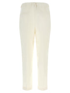 White Corduroy Tapered Trousers
