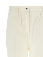 White Corduroy Tapered Trousers