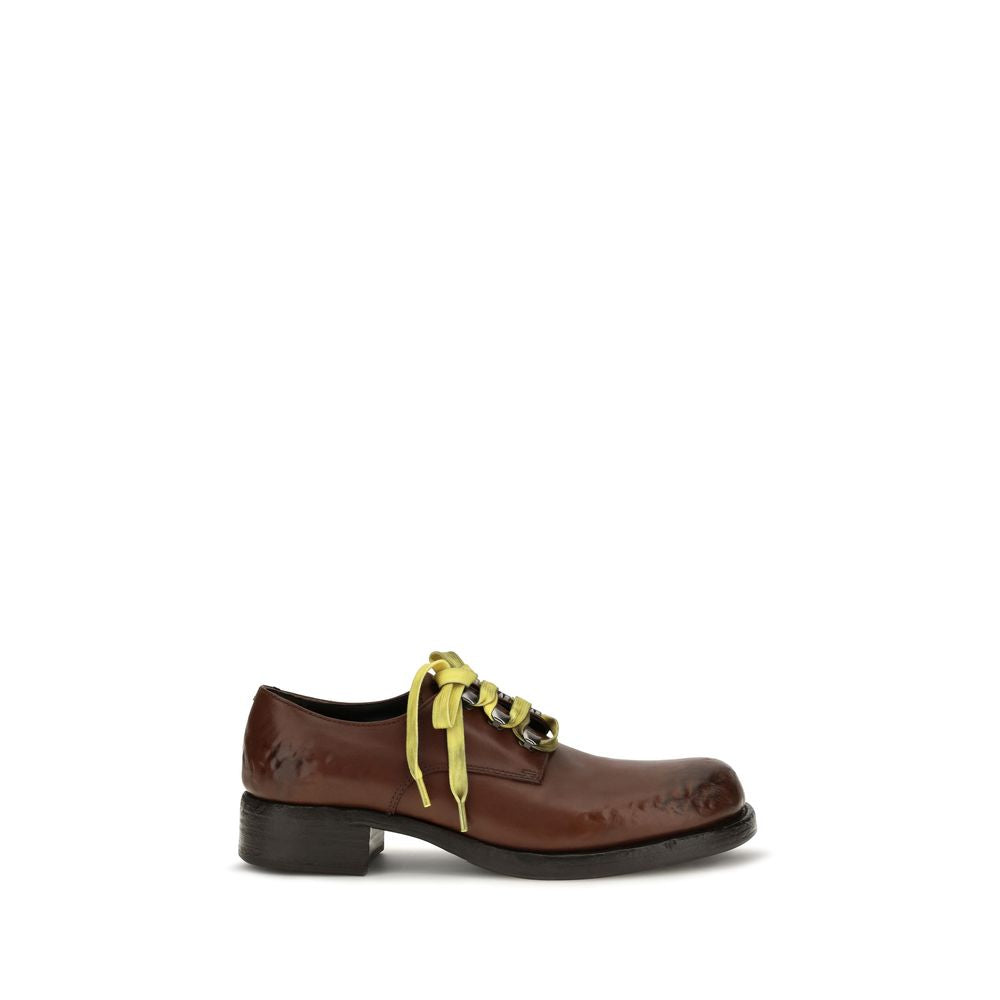 Brown Calfskin Slip-On Loafers