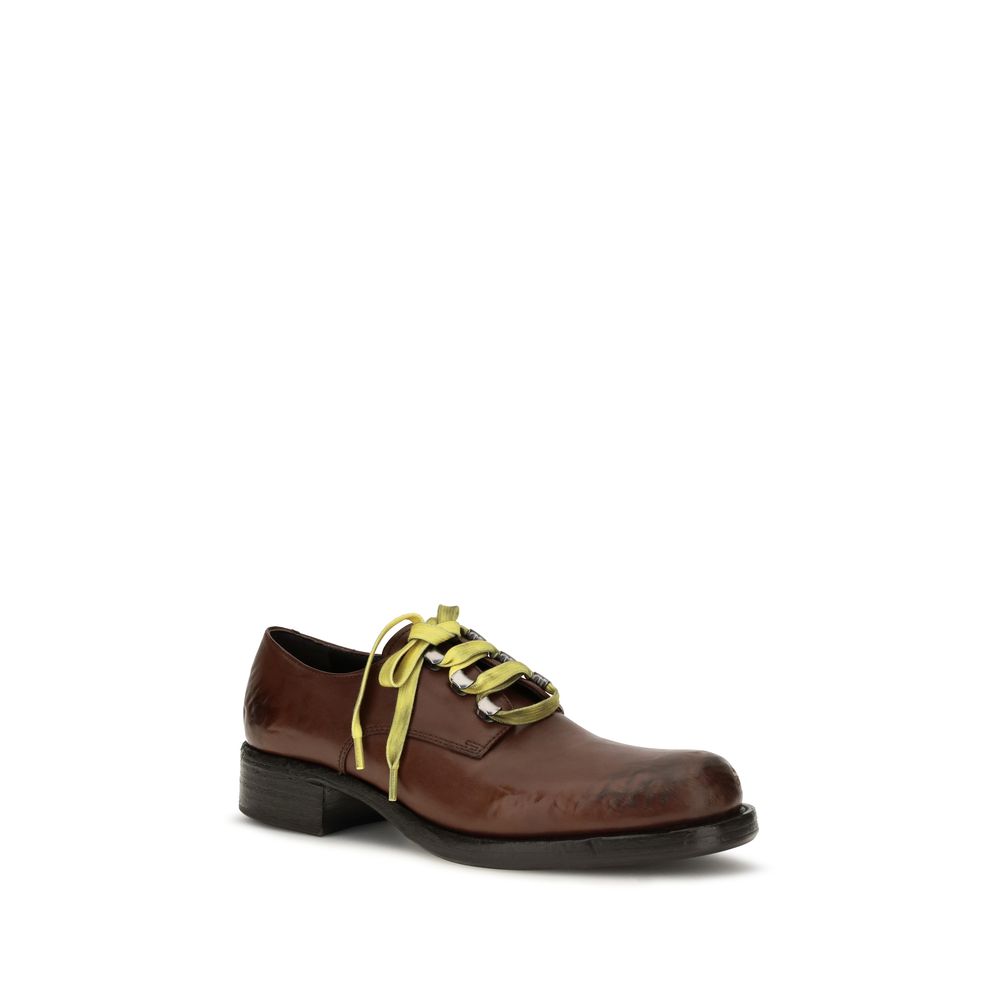 Brown Calfskin Slip-On Loafers
