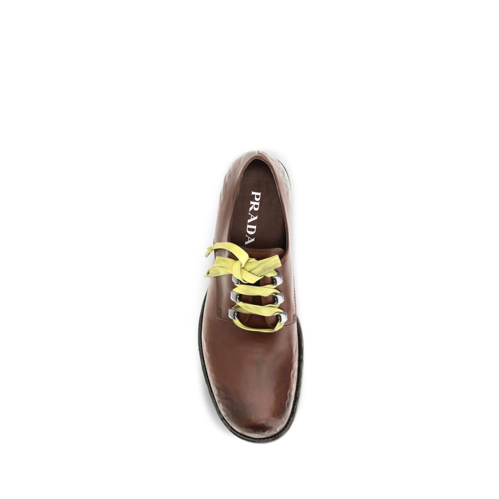 Brown Calfskin Slip-On Loafers