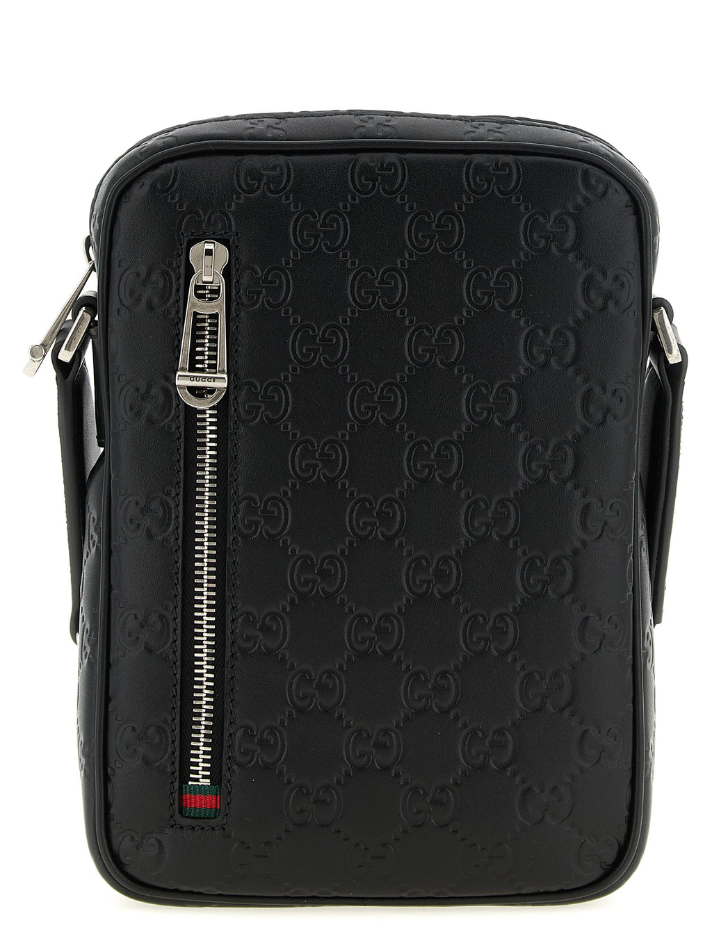 Small Calfskin GG Emblem Crossbody Bag