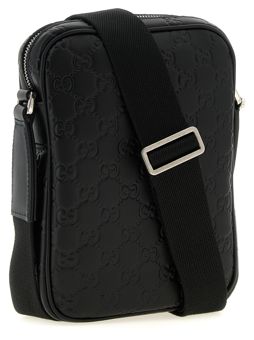 Small Calfskin GG Emblem Crossbody Bag