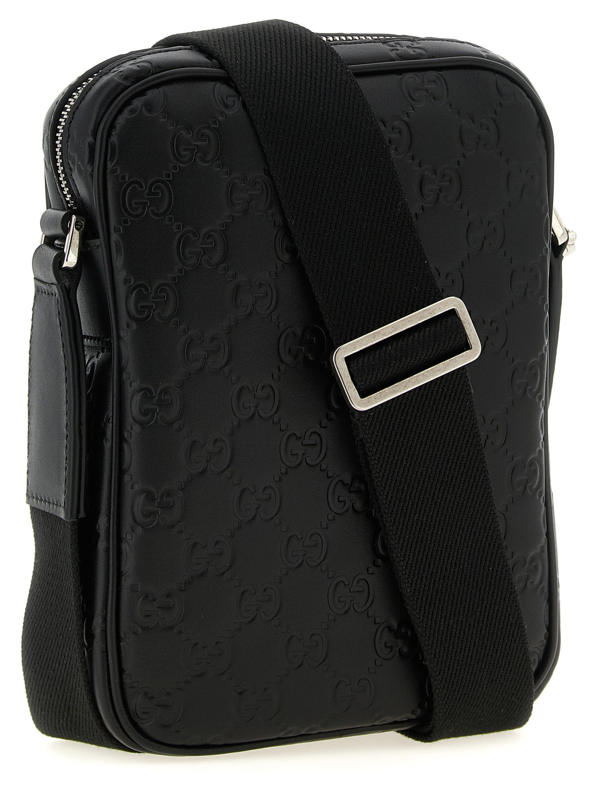 Small Calfskin GG Emblem Crossbody Bag