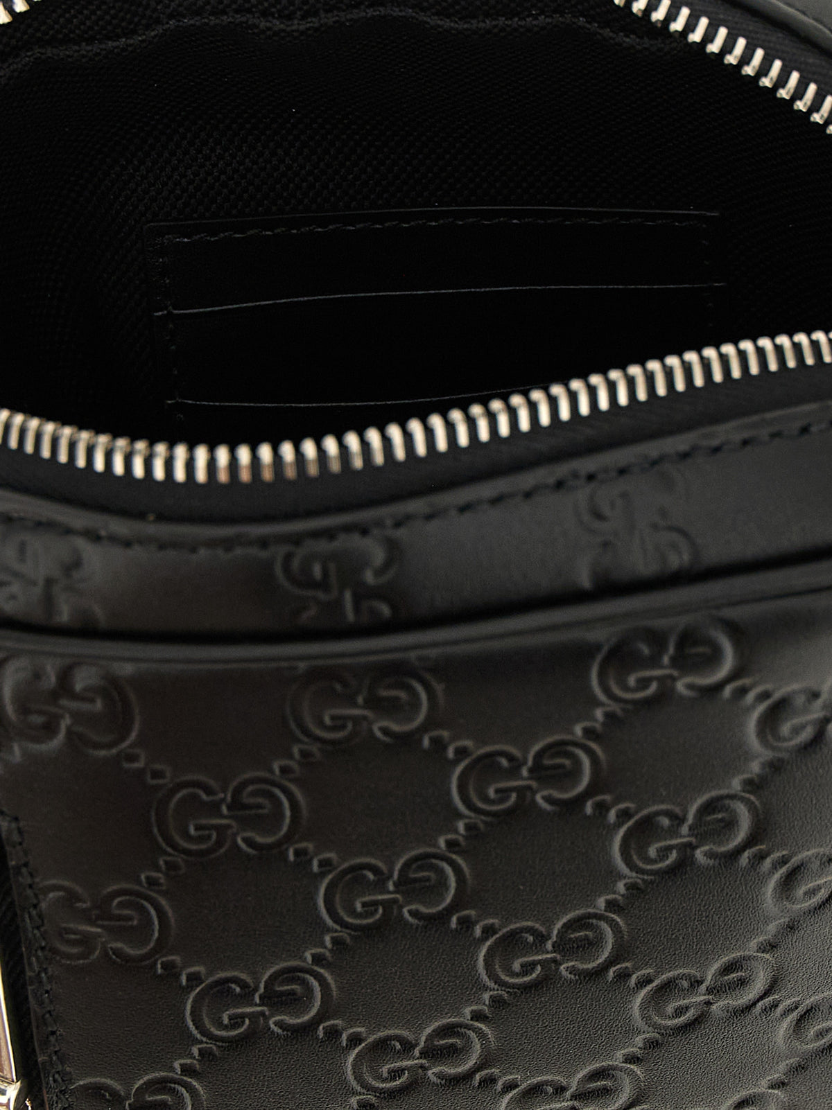 Small Calfskin GG Emblem Crossbody Bag