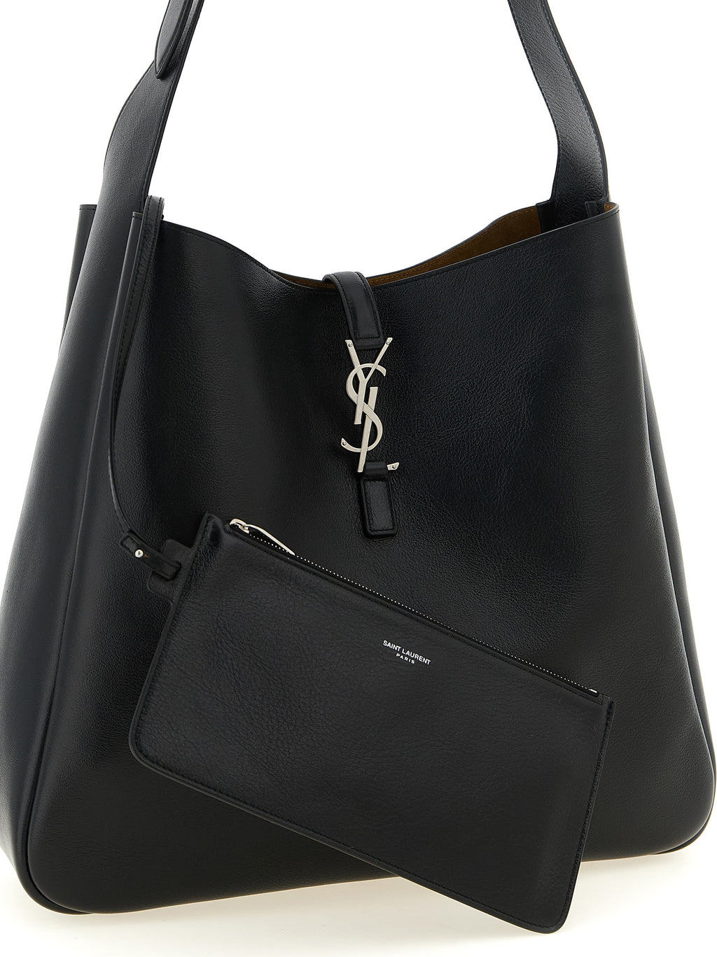 Black Calfskin Le 5 à 7 Shoulder Bag