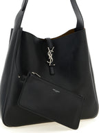 Black Calfskin Le 5 à 7 Shoulder Bag
