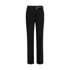 Rum Cigarette Pants with Belt