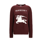 Cashmere Wool Knight Motif Sweater
