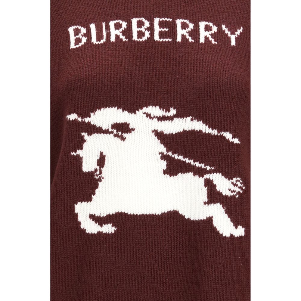 Cashmere Wool Knight Motif Sweater