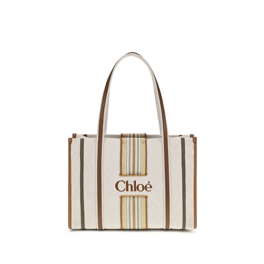 Cotton Canvas Woody Loop Tote