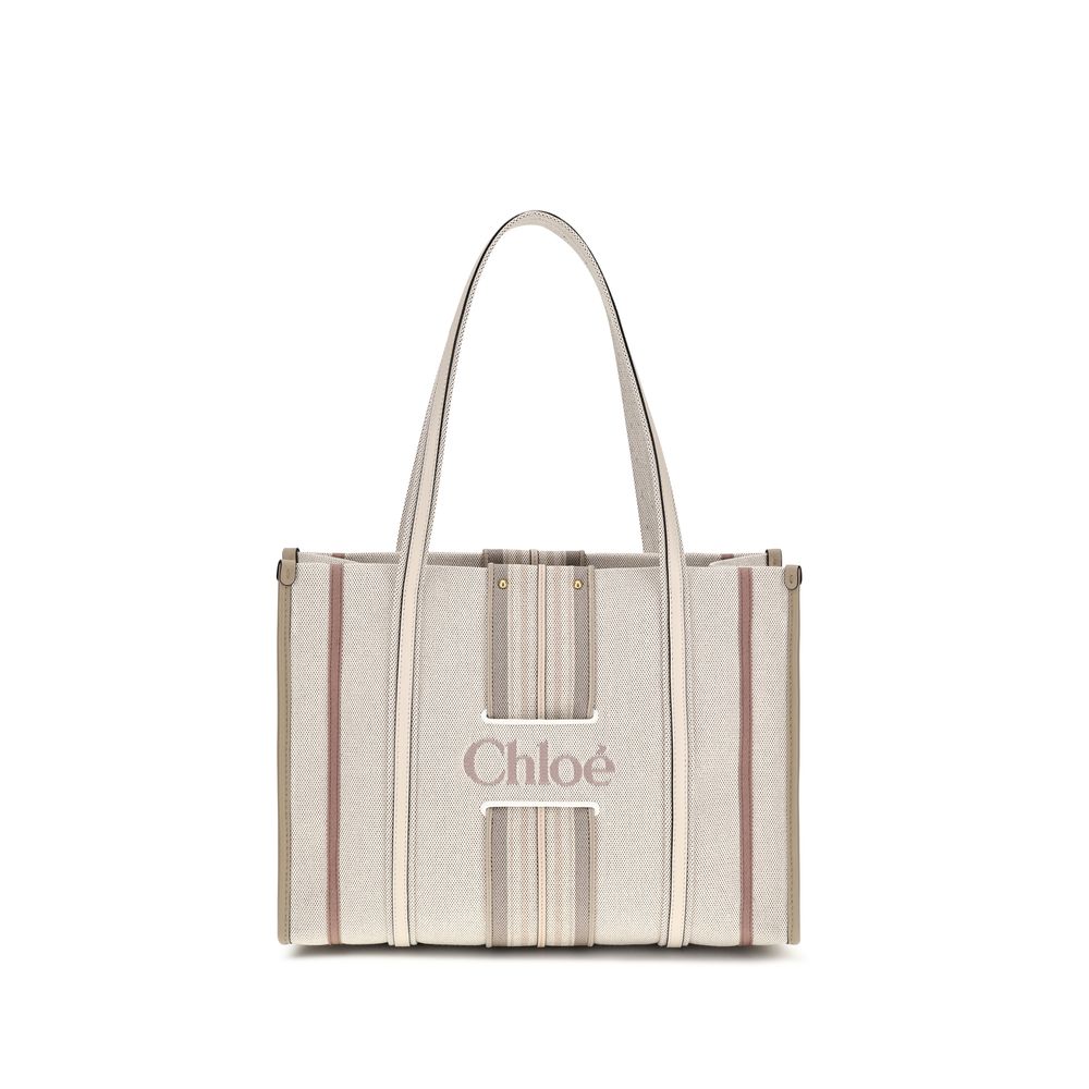 Cotton Canvas Woody Loop Tote