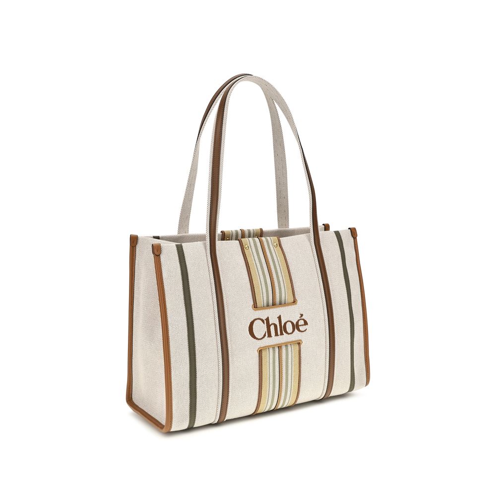 Cotton Canvas Woody Loop Tote