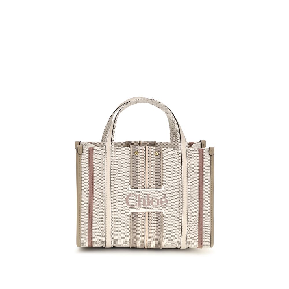Small Woody Cotton Canvas Tote