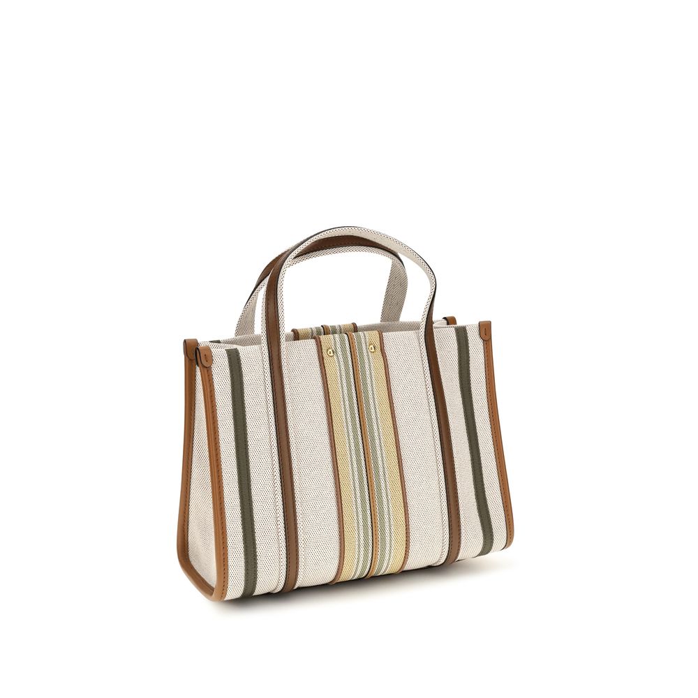 Small Woody Loop Canvas Tote