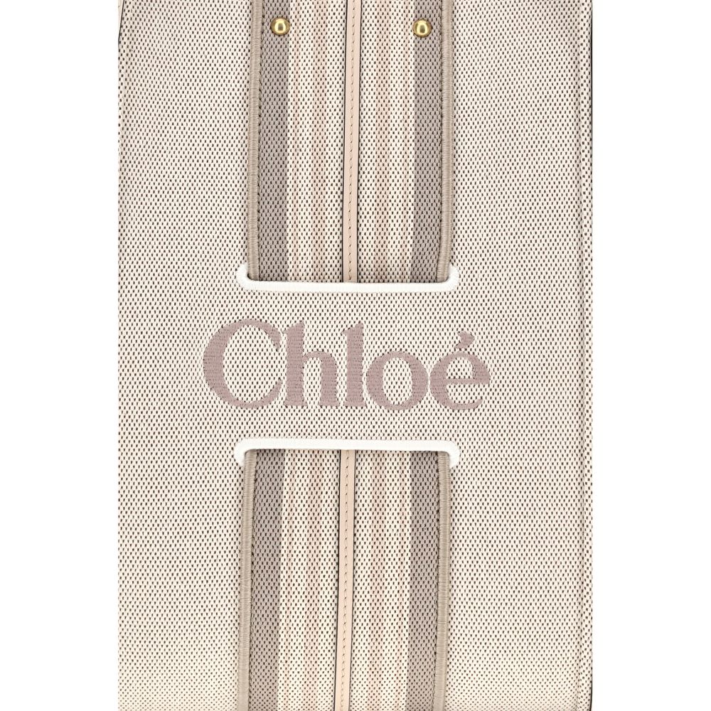 Cotton Canvas Woody Loop Tote