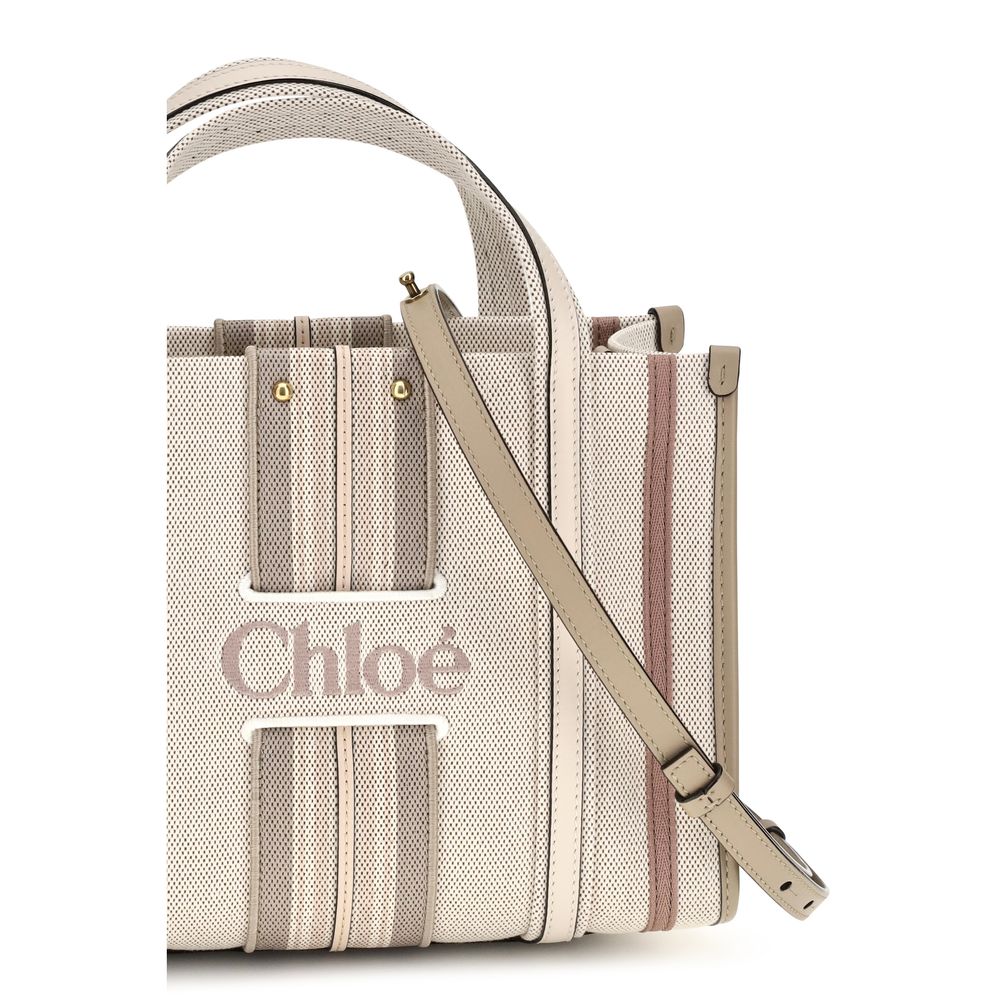 Small Woody Cotton Canvas Tote
