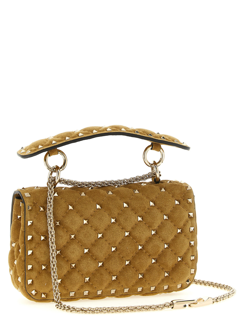 Calfskin Rockstud Spike Small Shoulder Bag