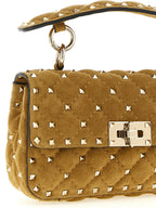 Calfskin Rockstud Spike Small Shoulder Bag