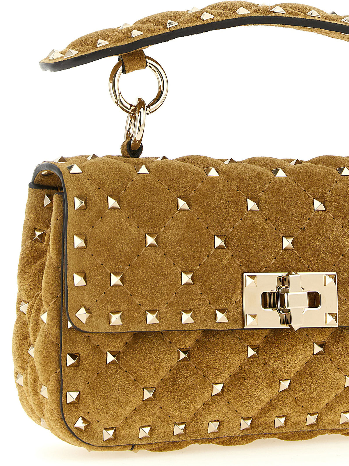 Calfskin Rockstud Spike Small Shoulder Bag