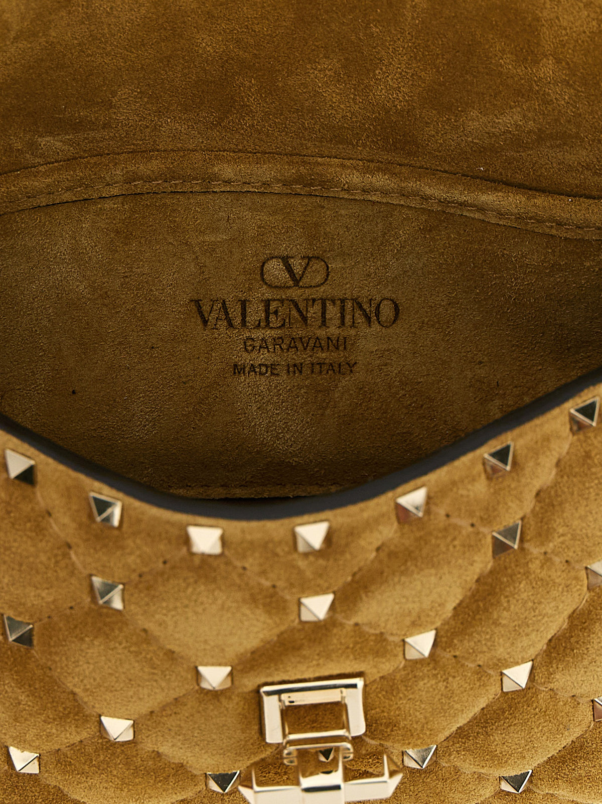 Calfskin Rockstud Spike Small Shoulder Bag