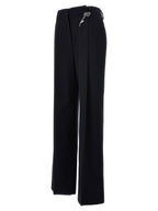 Blue Wool Gabardine Pants