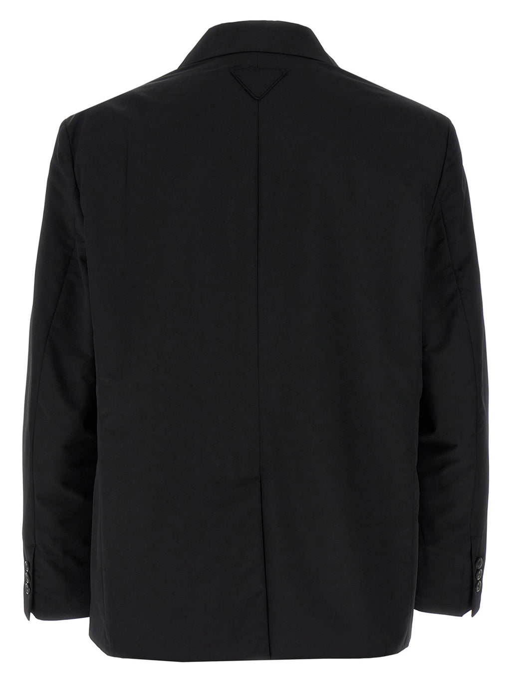 Black Virgin Wool Single‑Breasted Blazer