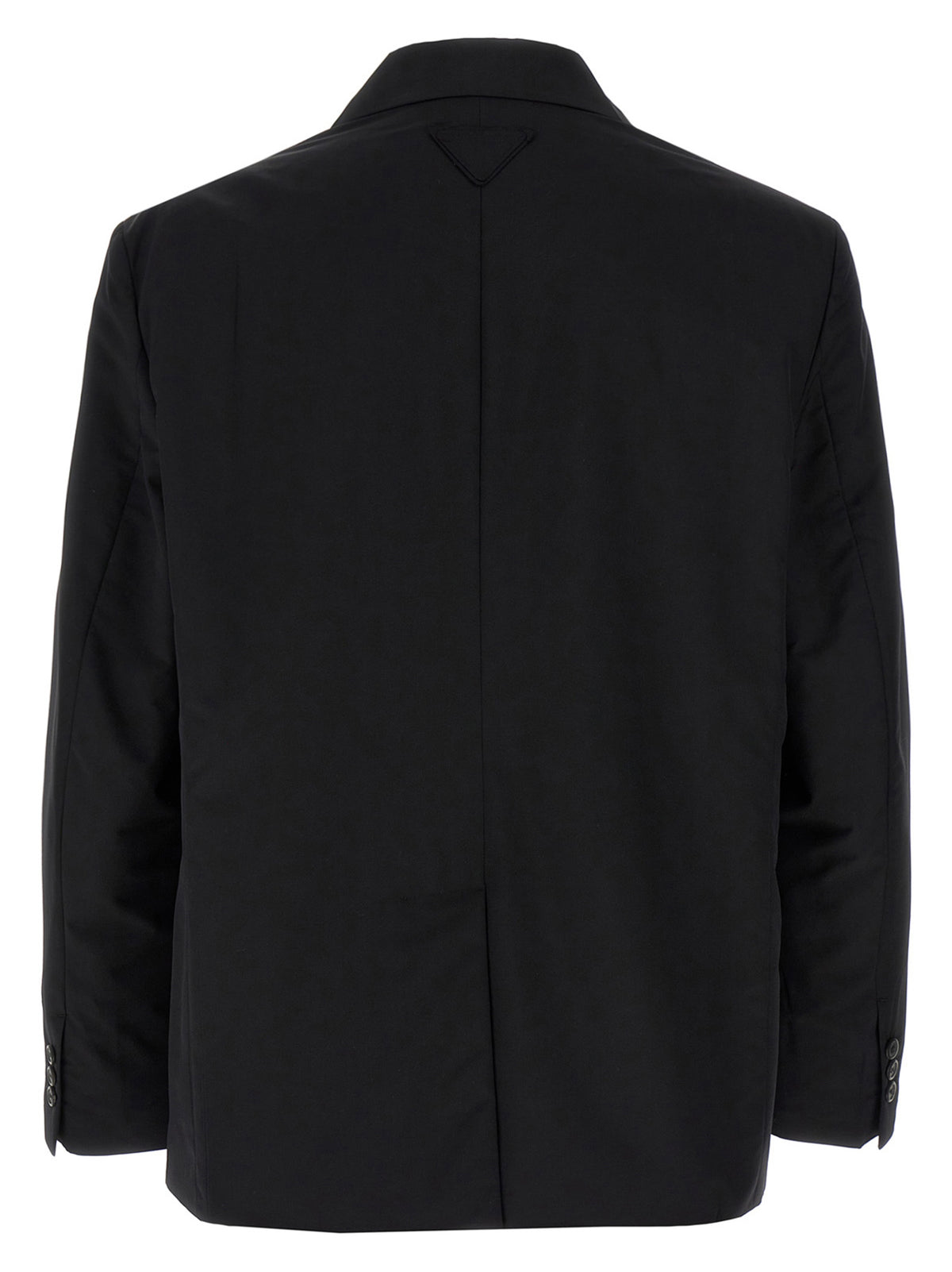 Black Virgin Wool Single‑Breasted Blazer