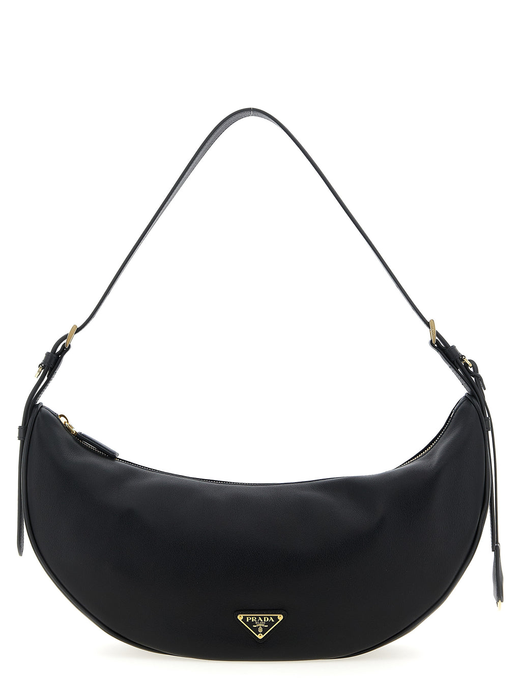 Calfskin Demi‑lune Shoulder Bag