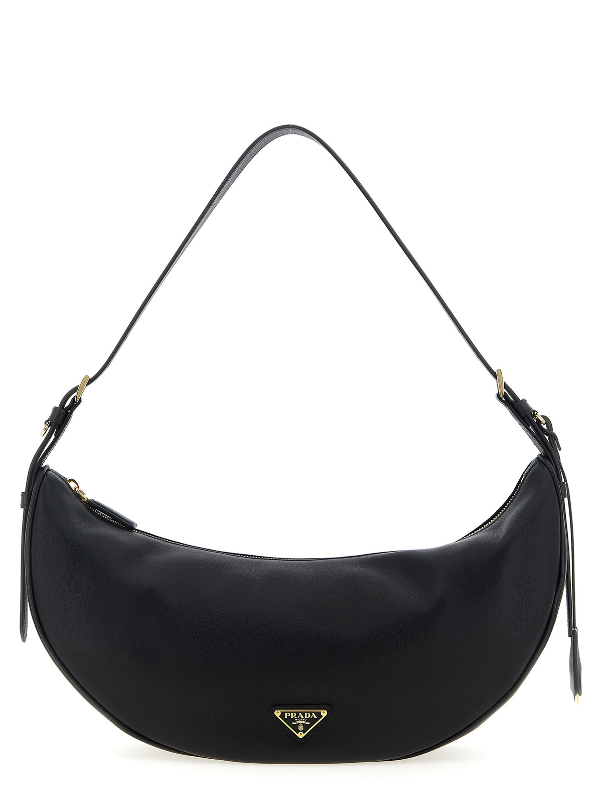 Calfskin Demi‑lune Shoulder Bag